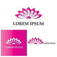 Beauty Vector lotus flowers design logo Template icon