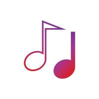 Music note Icon Vector illustration design