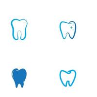 Ilustración de vector de plantilla de logotipo dental