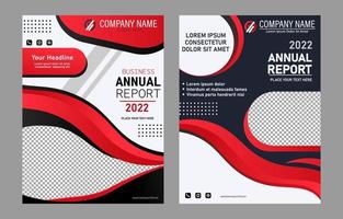 Template of Annual Report Cover vector