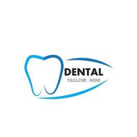 Ilustración de vector de plantilla de logotipo dental