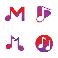 Music note Icon Vector illustration design