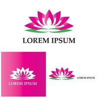 Beauty Vector lotus flowers design logo Template icon