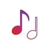 Music note Icon Vector illustration design