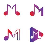 Music note Icon Vector illustration design