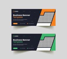 Business promotion and corporate cover template vector