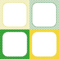 un conjunto de plantillas en blanco para decorar. hay un espacio de copia para su texto. vector