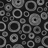 Seamless hand drawn circles background. vector