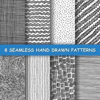 Seamless hand drawn pattern. vector