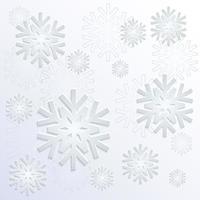 Winter background with snowflakes vector