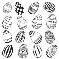 Set of decorative easter eggs.