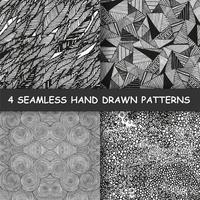 Seamless hand drawn pattern. vector