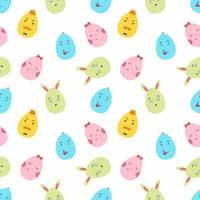 Seamless pattern with Easter egg. Background for wrapping paper. Print on fabric. vector