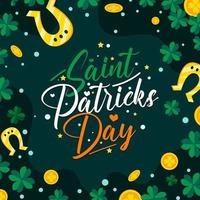 Shamrock Clover Typography vector