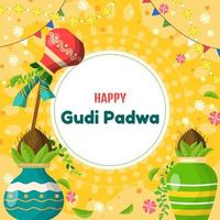 Happy Gudi Padwa vector