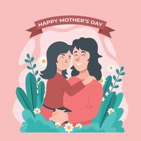 feliz día de la madre vector