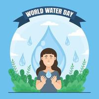 World Water Day vector