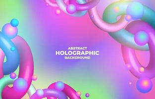 Abstract Modern Holographic Background vector