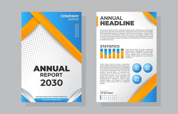 Report Cover Page Template Vector Art, Icons, and Graphics for Free