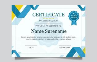 Elegant  Certificate Design Template vector