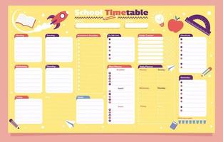 School Page Journal Template vector