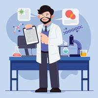 Character Focused Professor Concept Art vector