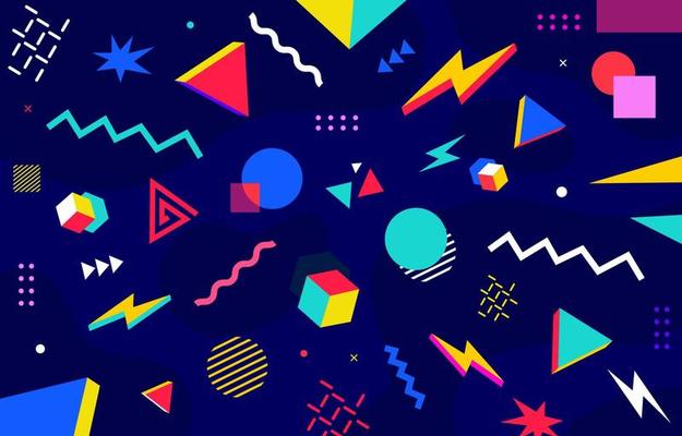 Abstract Geometric Template