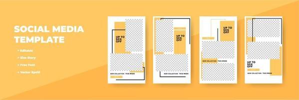 Creative social networks stories design, vertical banner vector