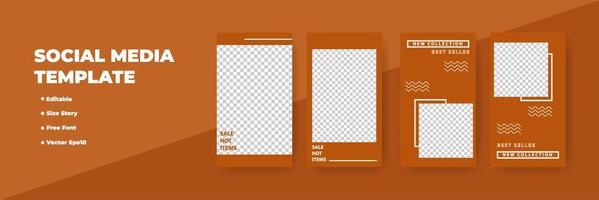 Creative social networks stories design, vertical banner vector