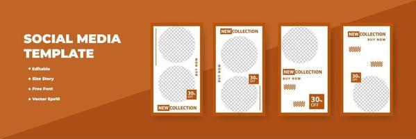 Creative social networks stories design, vertical banner vector