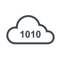 Cloud Data Icon vector