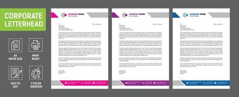Business letterhead stationery vector