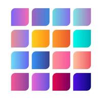 pallete color gradient vector