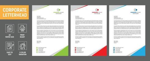 Business letterhead stationery vector