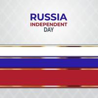 día de la independencia de rusia. vector de tarjeta de felicitación creativa