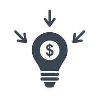 Crowdfunding fundraising icon vector