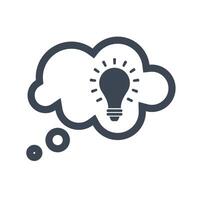 Creative thinking icon vector