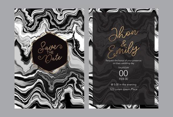 invitation to the wedding, a great celebration of lovers, the bride and groom.background texture luxury liquid marble and gold. for business cards, flyers, flyer, banner, website, paper printing.