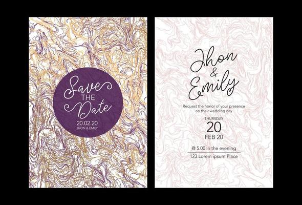 invitation to the wedding, a great celebration of lovers, the bride and groom.background texture luxury liquid marble and gold. for business cards, flyers, flyer, banner, website, paper printing.