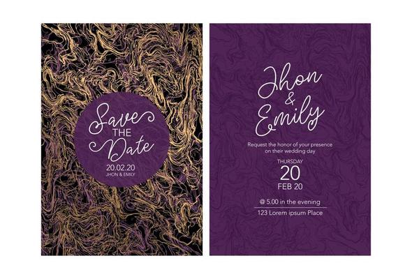 invitation to the wedding, a great celebration of lovers, the bride and groom.background texture luxury liquid marble and gold. for business cards, flyers, flyer, banner, website, paper printing.