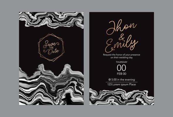 invitation to the wedding, a great celebration of lovers, the bride and groom.background texture luxury liquid marble and gold. for business cards, flyers, flyer, banner, website, paper printing.