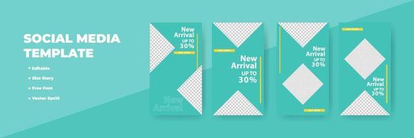 Creative social networks stories design, vertical banner vector