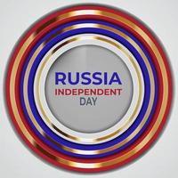 día de la independencia de rusia. vector de tarjeta de felicitación creativa