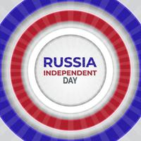 día de la independencia de rusia. vector de tarjeta de felicitación creativa