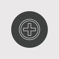 Add icon vector on white background. plus icon vector. document add plus Icon