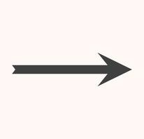 arrow symbol for website or web template. arrow icon vector on white background