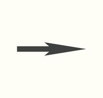 vector de icono de flecha sobre fondo blanco. flecha icono vector