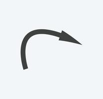símbolo de flecha para sitio web o plantilla web. vector de icono de flecha sobre fondo blanco