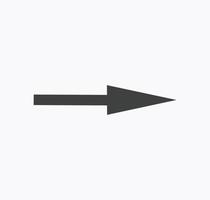 arrow symbol for website or web template. arrow icon vector on white background
