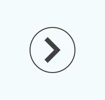 arrow symbol for website or web template. arrow icon vector on white background